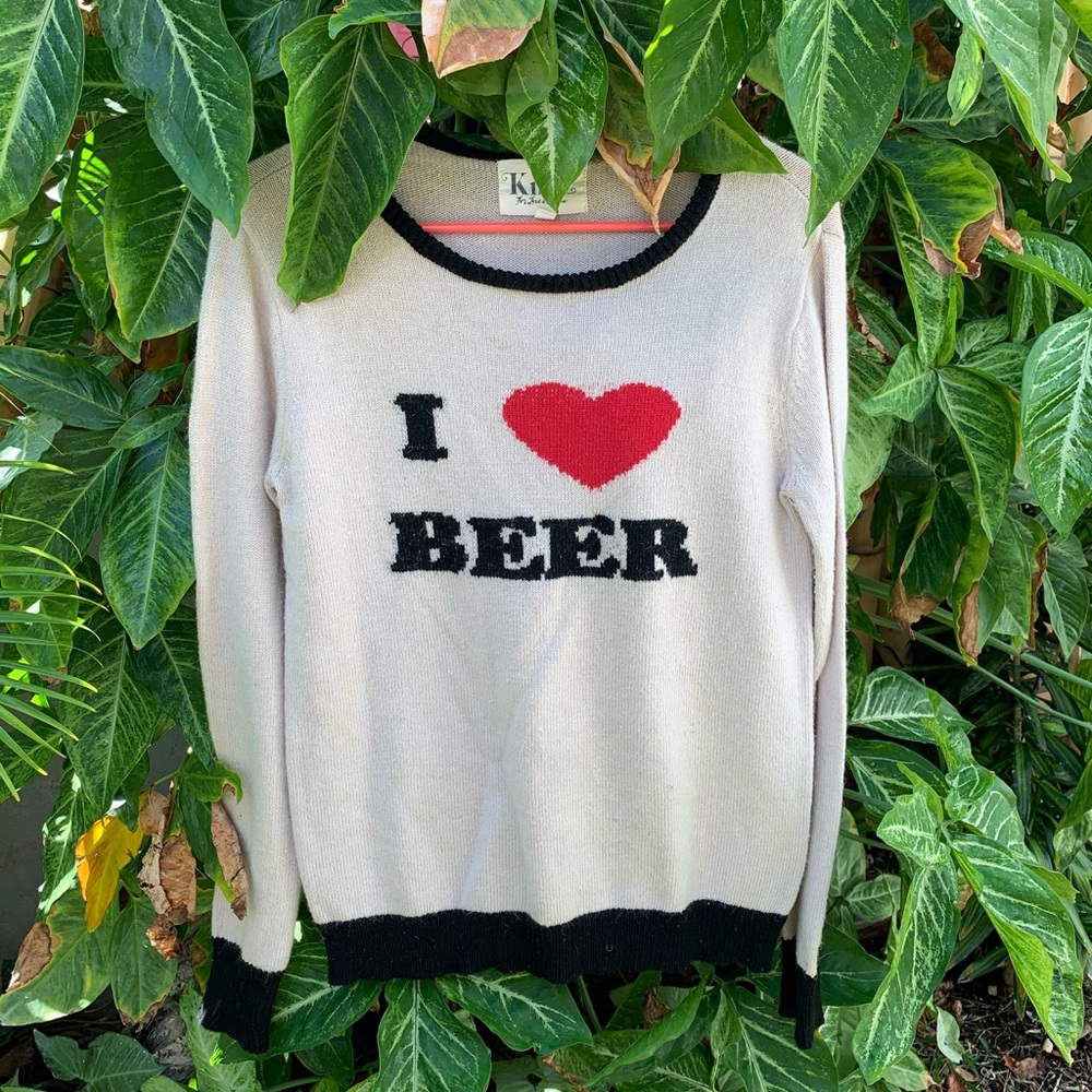 I LOVE BEER SWEATER